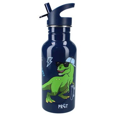 Butelka na wodę bidon dla dzieci Dino T-Rex navy Pret - 1