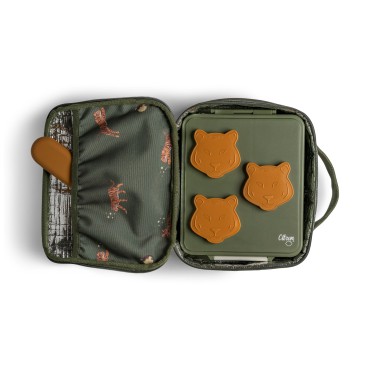 Kwadratowy Lunch Bag / Śniadaniówka - Tiger Citron - 2