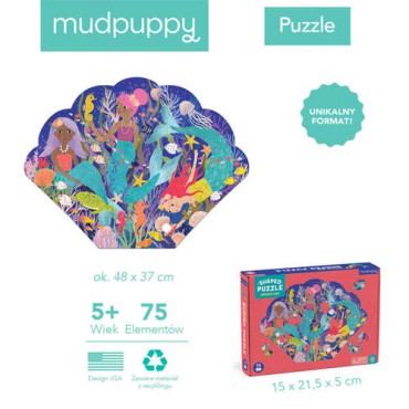 Puzzle konturowe Zatoczka syren 75 el. 5+ Mudpuppy - 1