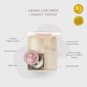 Grand Lunch Box z Termosem - Unicorn Citron - 7