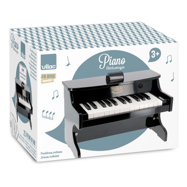 Pianino elektryczne drewniane czarne Vilac - 2