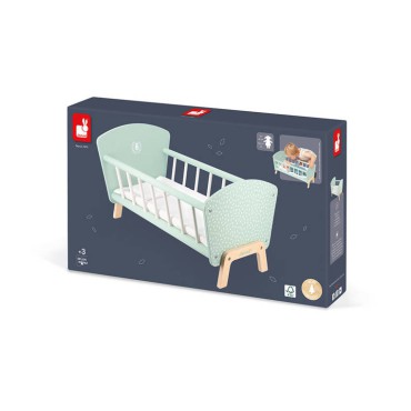 Drewniane łóżeczko dla lalek Zen 3+ Janod - 5