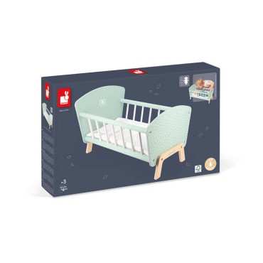 Drewniane łóżeczko dla lalek Zen 3+ Janod - 4