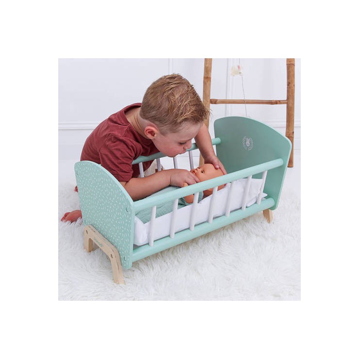 Drewniane łóżeczko dla lalek Zen 3+ Janod - 1
