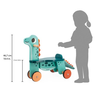Drewniany jeździk Dinozaury 12 m+ Janod - 13