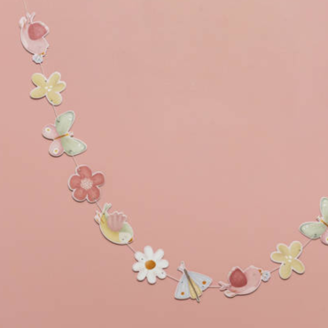 Kartonowa girlanda dekoracyjna Flowers & Butterflies FSC Little Dutch - 5