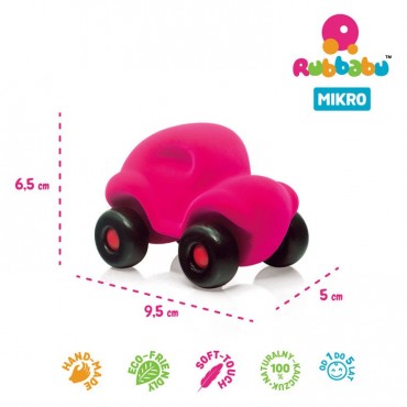 Samochód sensoryczny różowy mikro Rubbabu