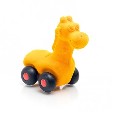 Żyrafa pojazd sensoryczny pomarańczowy mikro Rubbabu