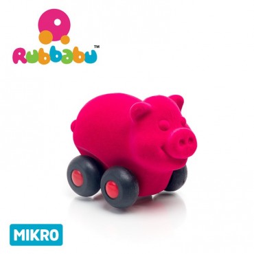 Świnka pojazd sensoryczny różowa mikro Rubbabu