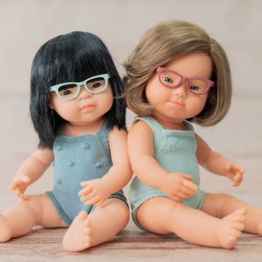 Lalka dziewczynka Azjatka z okularami Colourful Edition 38cm Miniland Doll - 3