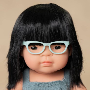 Lalka dziewczynka Azjatka z okularami Colourful Edition 38cm Miniland Doll - 6
