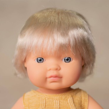 Lalka dziewczynka Europejka z implantem ślimakowym Colourful Edition 38cm Miniland Doll - 4