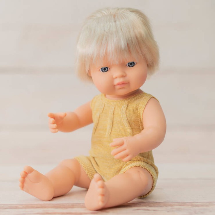 Lalka dziewczynka Europejka z implantem ślimakowym Colourful Edition 38cm Miniland Doll - 5
