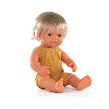 Lalka dziewczynka Europejka z implantem ślimakowym Colourful Edition 38cm Miniland Doll - 6