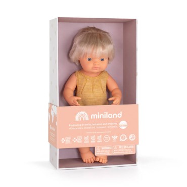 Lalka dziewczynka Europejka z implantem ślimakowym Colourful Edition 38cm Miniland Doll - 7