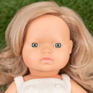 Lalka dziewczynka Europejka Ciemny Blond Colourful Edition 38cm Miniland Doll - 3
