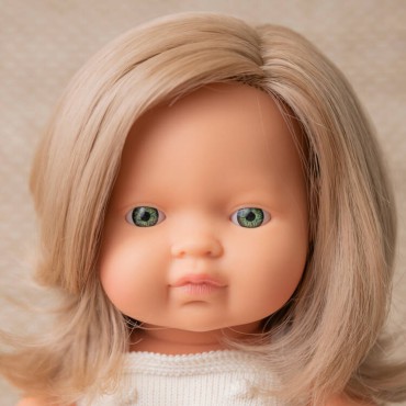 Lalka dziewczynka Europejka Ciemny Blond Colourful Edition 38cm Miniland Doll - 4