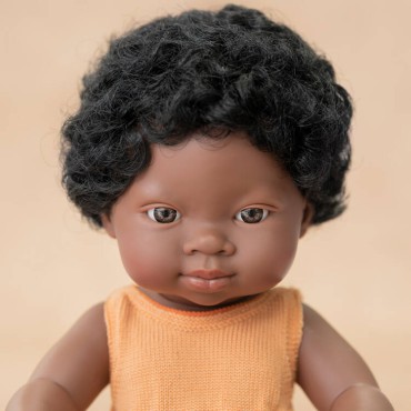 Lalka chłopiec Afrykańczyk Colourful Edition 38cm Miniland Doll - 3