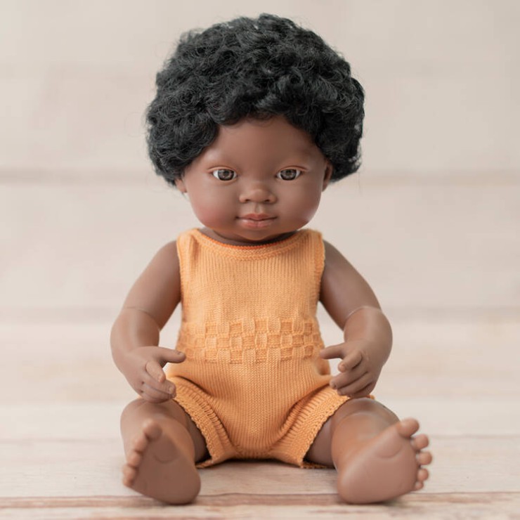 Lalka chłopiec Afrykańczyk Colourful Edition 38cm Miniland Doll - 4