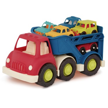 Laweta z 6 autkami Happy Cruisers – Car Carrier B.Toys - 3