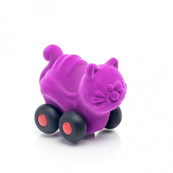 Kot pojazd sensoryczny fioletowy mikro Rubbabu