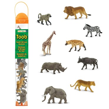 Zwierzęta Południowej Afryki - zestaw figurek w tubie Safari Ltd. - 1