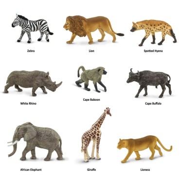 Zwierzęta Południowej Afryki - zestaw figurek w tubie Safari Ltd. - 3