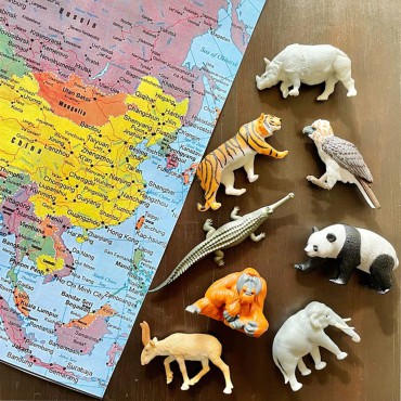 Zwierzęta Azji - zestaw figurek w tubie Safari Ltd. - 2