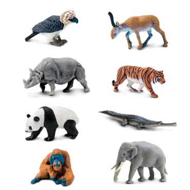 Zwierzęta Azji - zestaw figurek w tubie Safari Ltd. - 4