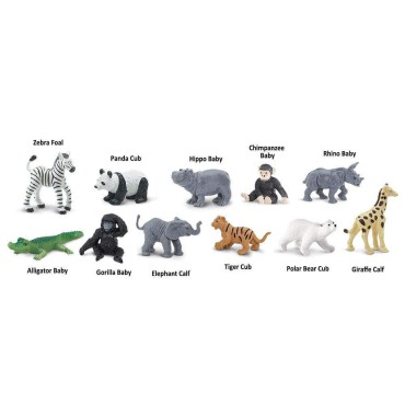 Małe zwierzątka z zoo - zestaw figurek w tubie Safari Ltd. - 4