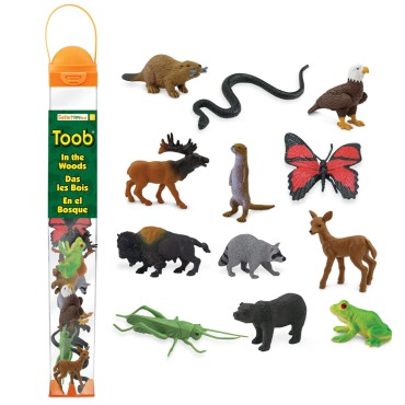 Zwierzęta leśne - zestaw figurek w tubie Safari Ltd