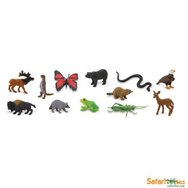 Zwierzęta leśne - zestaw figurek w tubie Safari Ltd - 3