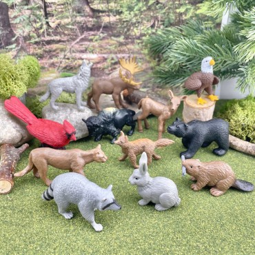 Mieszkańcy lasu - zestaw figurek w tubie Safari Ltd. - 2