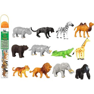 Dzikie zwierzęta - zestaw figurek w tubie Safari Ltd.