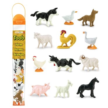 Zwierzęta na wsi - zestaw figurek w tubie Safari Ltd. - 1