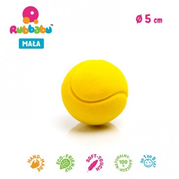 Piłka tenisowa sensoryczna żółta mała Rubbabu