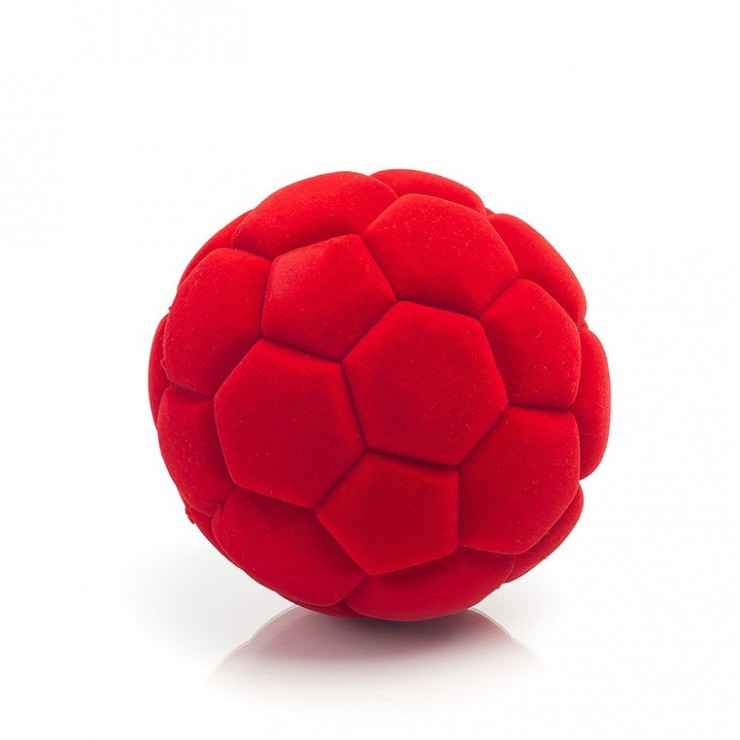Piłka futbolowa sensoryczna czerwona Rubbabu