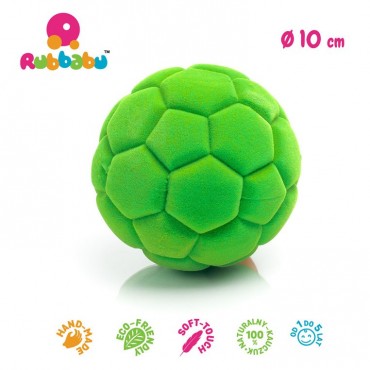 Piłka futbolowa sensoryczna zielona Rubbabu