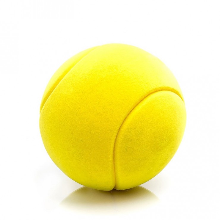 Piłka tenisowa sensoryczna żółta Rubbabu