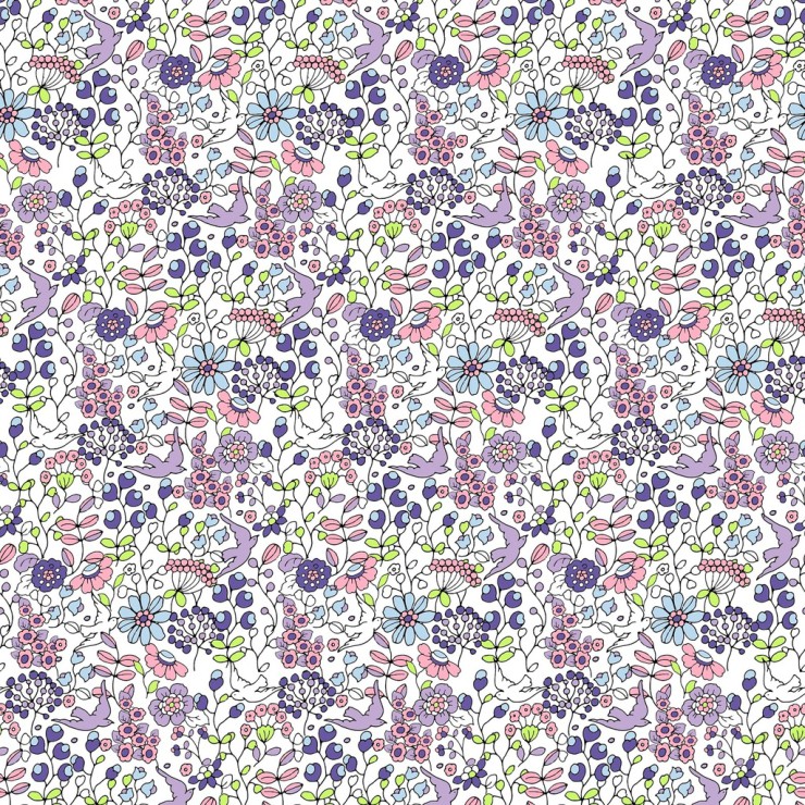 Otulacz Bamboo Muślin Lavender Dream 115x140cm La Millou - 1