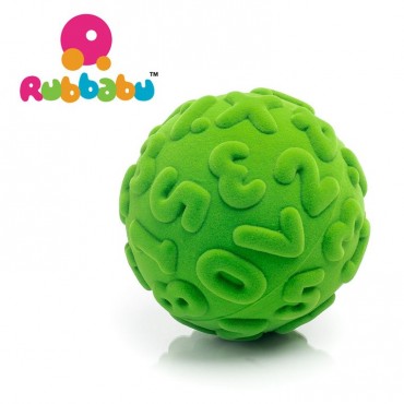 Piłka cyfry sensoryczna zielona Rubbabu
