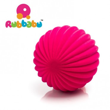 Piłka paski sensoryczna różowa Rubbabu