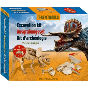 Duży zestaw do wykopalisk Triceratops - T-Rex World Spiegelburg - 2