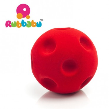 Piłka kratery sensoryczna czerwona Rubbabu