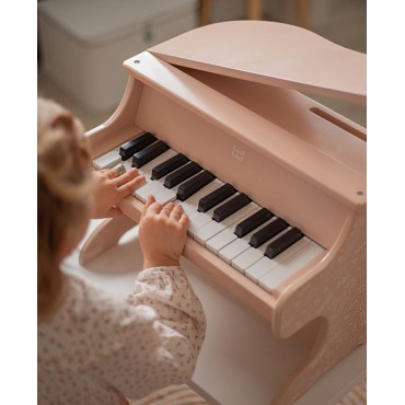 Drewniane pianino różowe Label Label - 3