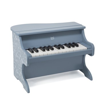 Drewniane pianino niebieskie Label Label - 5