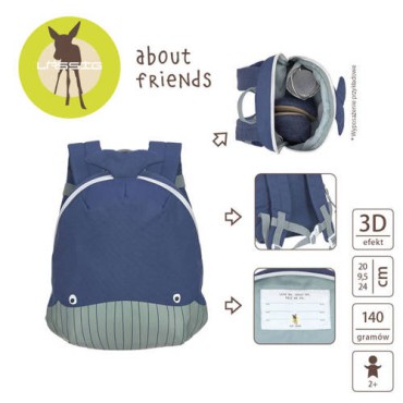 Plecak mini About Friends Wieloryb Lassig - 3