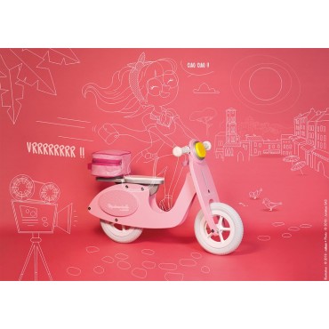 Rowerek biegowy różowy Scooter Mademoiselle Janod