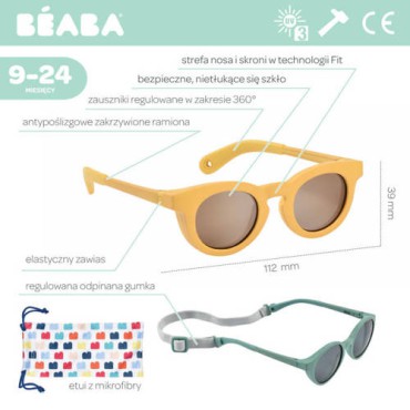Okulary przeciwsłoneczne dla dzieci 9-24 miesięcy Delight - Honey Beaba - 3