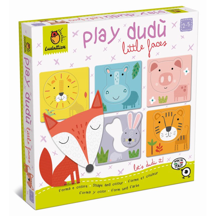 Play Dudu gra - układanka czyj to pyszczek? – kształty, kolory, zwierzęta Ludattica - 1